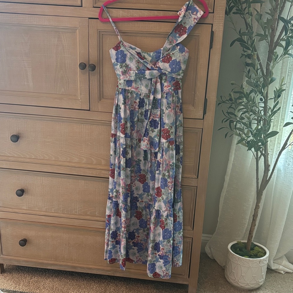 Elegant Floral One Shoulder Dress